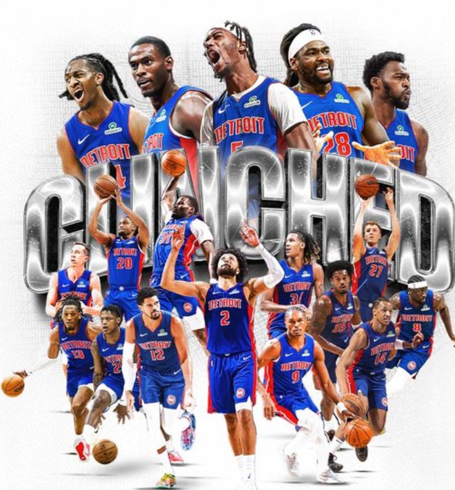 活塞51胜锁定季后赛 勇士三将伤退惨败