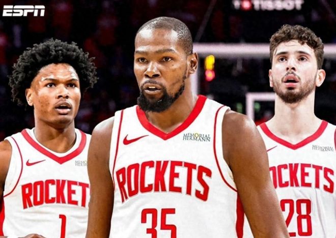 火箭提前锁定季后赛席位 杜兰特加盟助冲击冠军