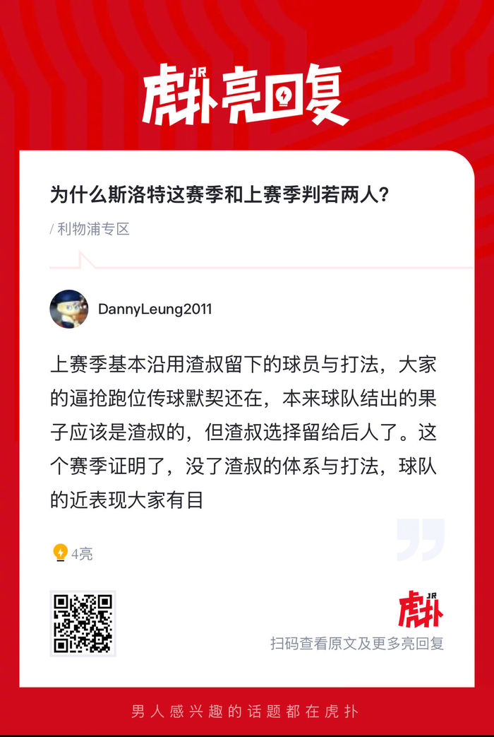 斯洛特赛季表现突飞猛进引热议